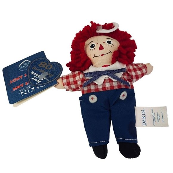 Plush Doll Figure Raggedy Andy 80th Anniversary Dakin Signature Collection 6" - Picture 4 of 6